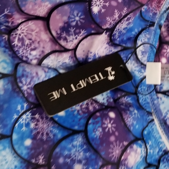 NWT TEMPT ME MERMAID OPEN DETAIL SIDE SWIMSUIT MED - Picture 6 of 11